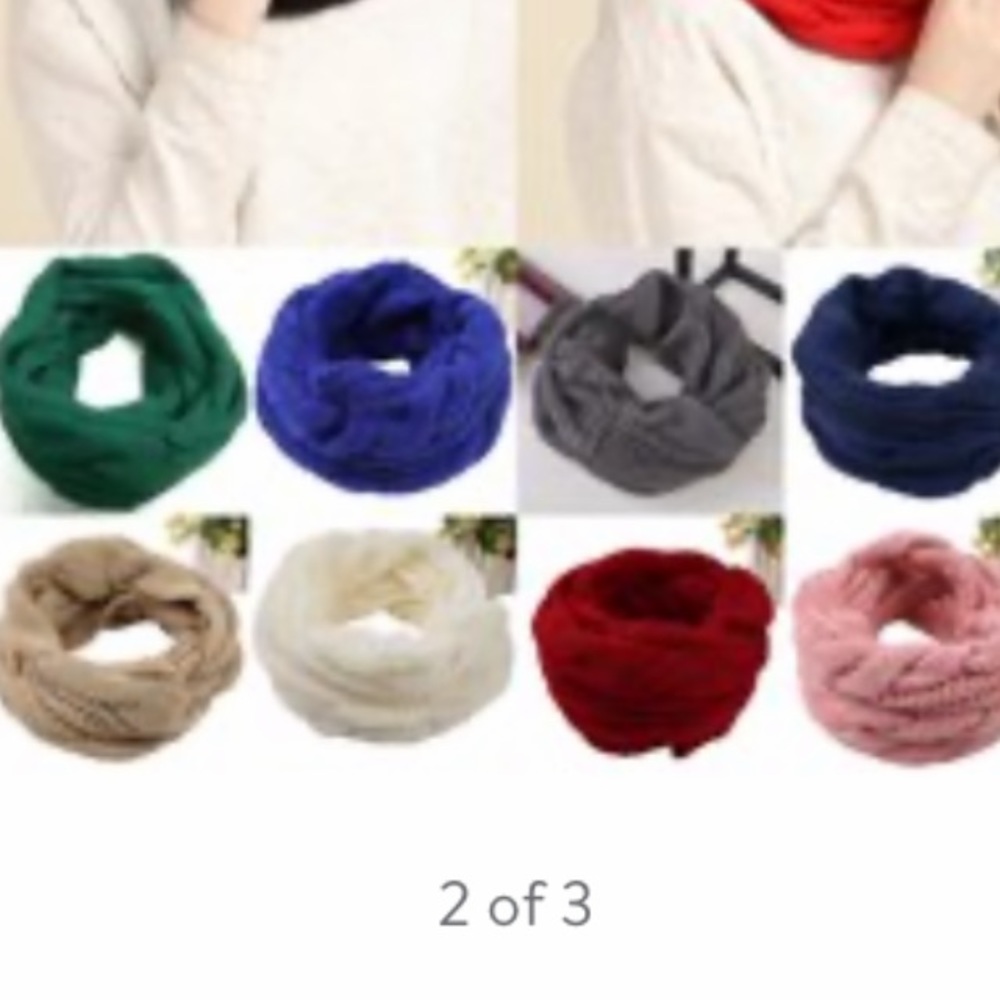 Cable infinity scarf new